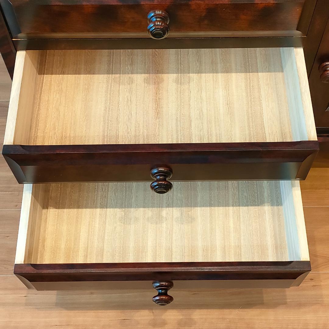 北海道民芸　ライディングビュロー　デスク　樺材　コンセント付き