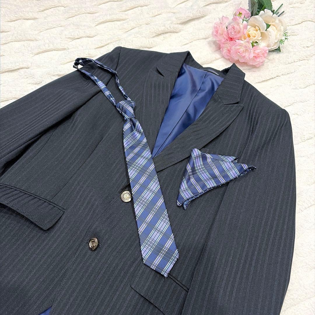 hiromichi nakano 150 ブラックスーツ5点セット 卒業式 男児