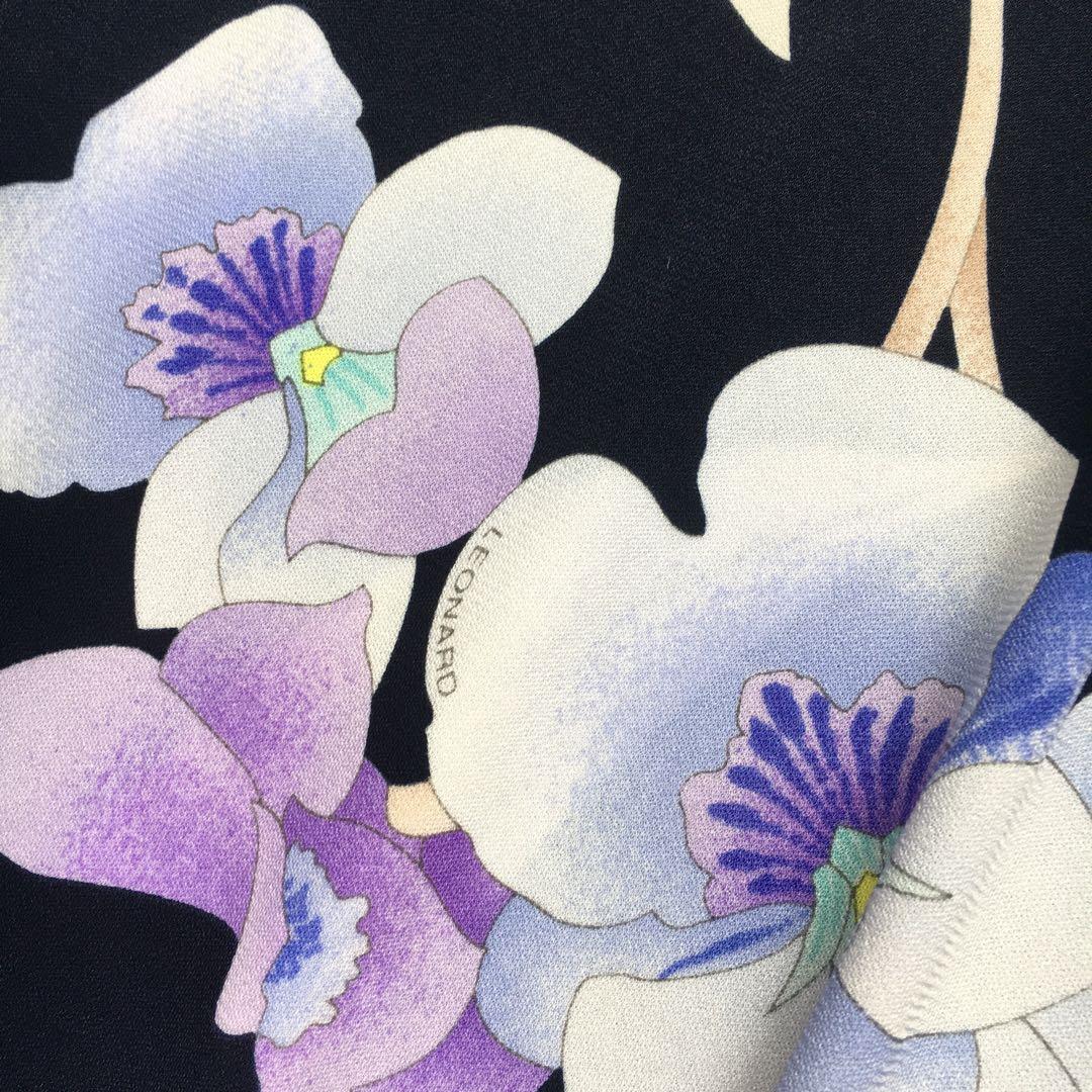 近年未使用　LEONARD レオナール　美しい花柄　カンカン　チュニック　42