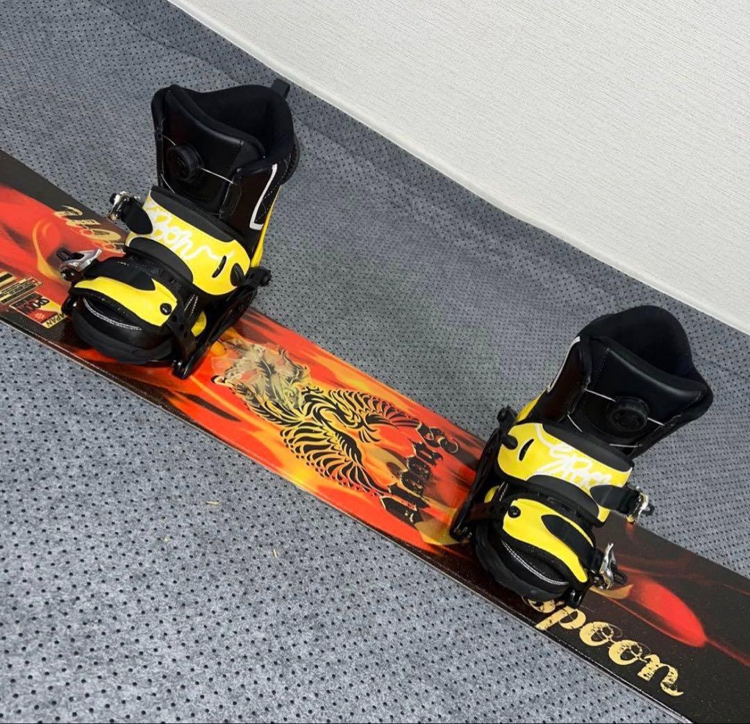 キッズスノーボード 130cm SPOON＋バイン＋BOAブーツ