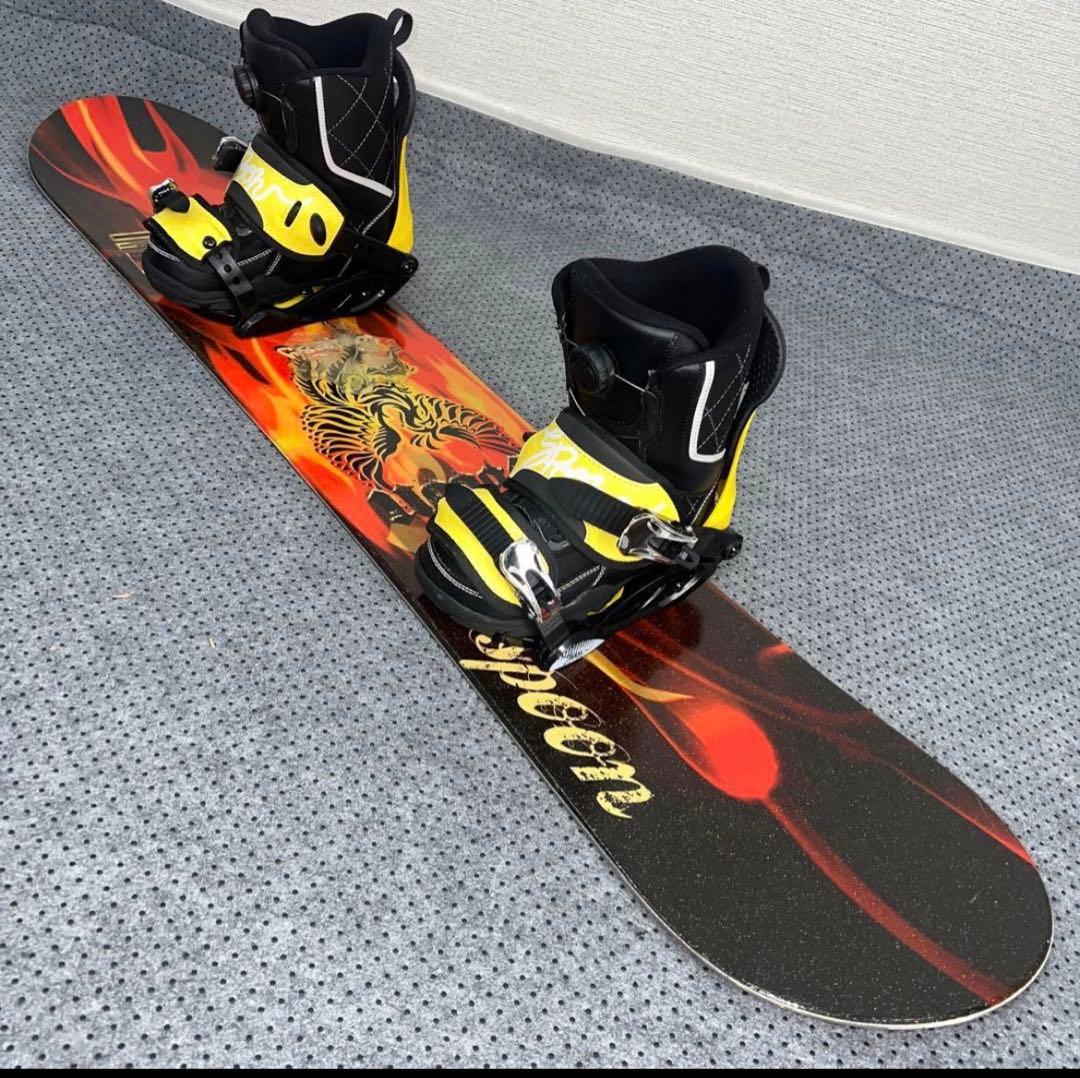 キッズスノーボード 130cm SPOON＋バイン＋BOAブーツ