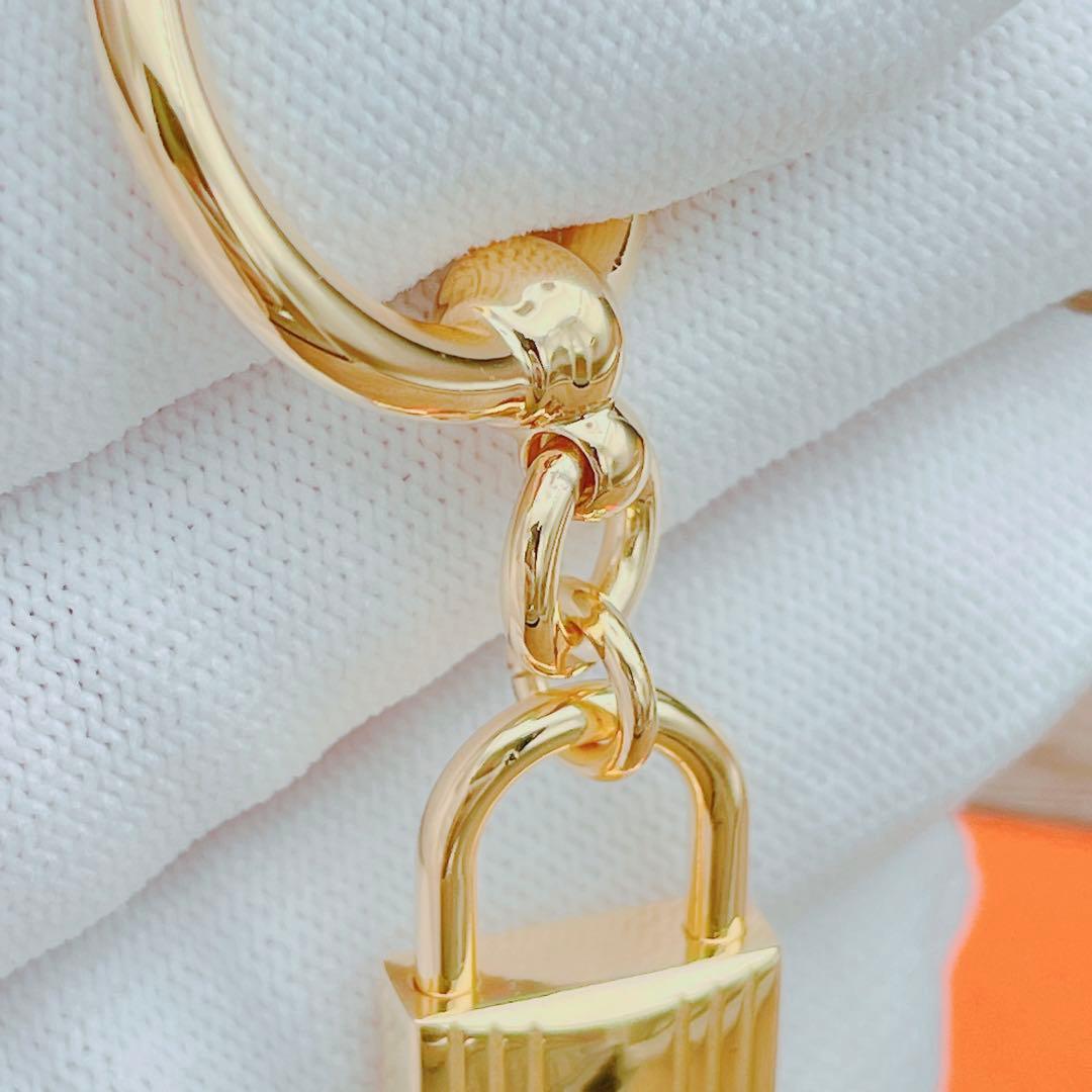 ◇エルメス◇新品仕上済 スカーフリング ループチャームカデナ ゴールド ブランド