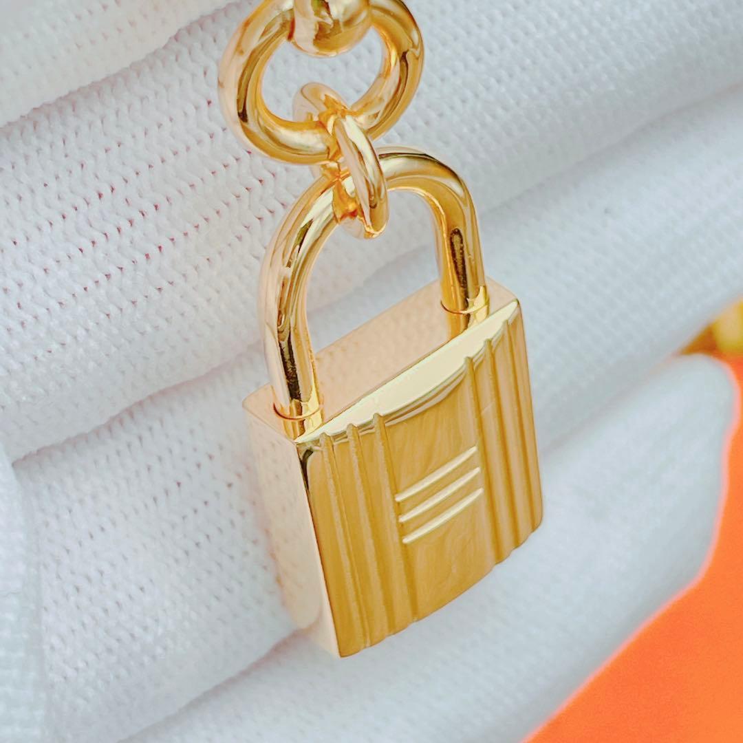 ◇エルメス◇新品仕上済 スカーフリング ループチャームカデナ ゴールド ブランド