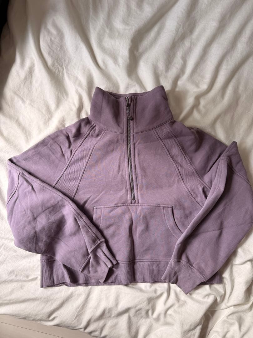 lulemon ルルレモン Scuba ハーフジップ クロップド スウェット M