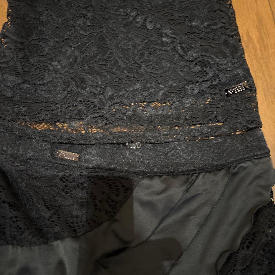 土日SALE28888-24444ジャンティ黒のレース社交ダンス衣装