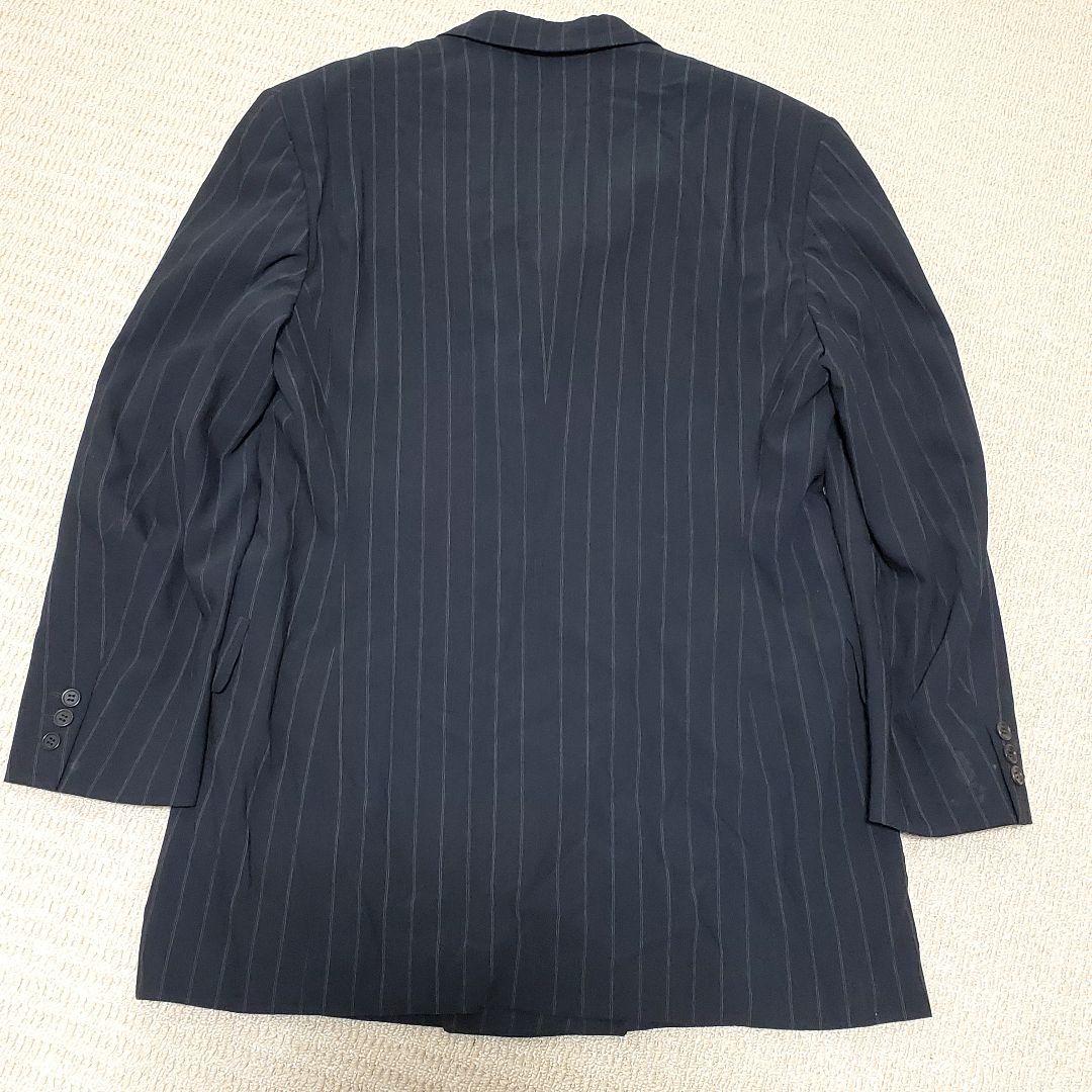 希少✨大きいサイズ ジョルジオアルマーニブラック ストライプ ダブル スーツ