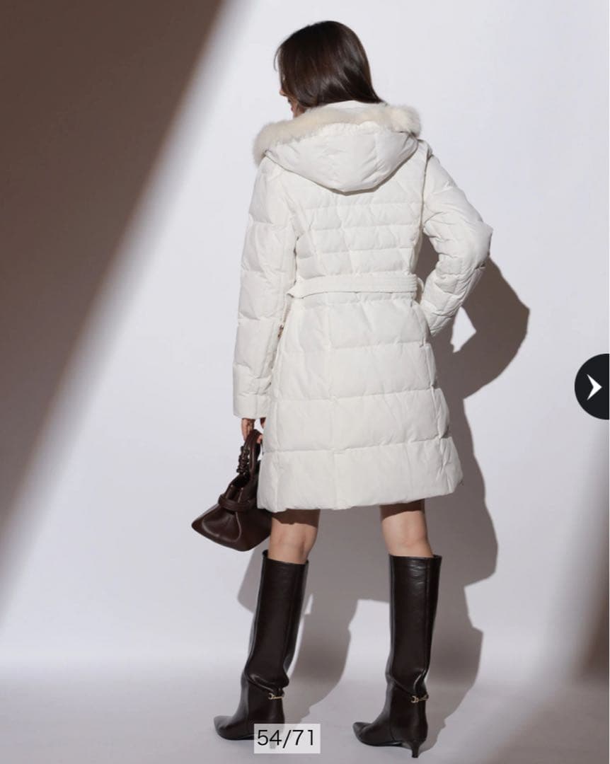 【美品】アプワイザーリッシェ　ウエストマークパフィコート