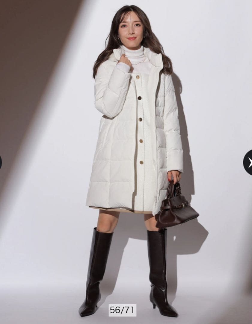 【美品】アプワイザーリッシェ　ウエストマークパフィコート