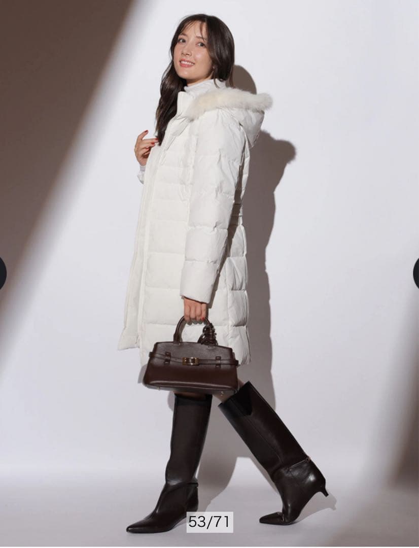 【美品】アプワイザーリッシェ　ウエストマークパフィコート