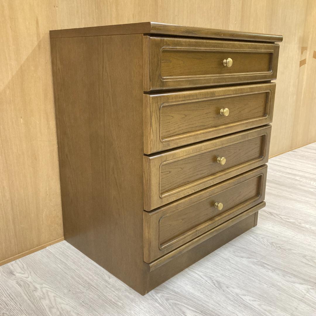 【カリモク】４段チェスト　タンス　引き出し サイドチェスト
