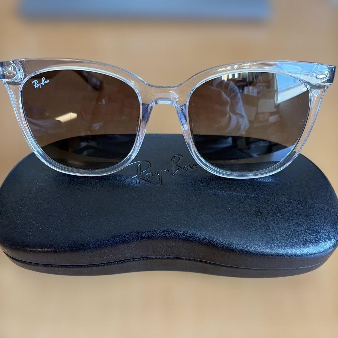 Ray-Ban クリアフレーム サングラス　レンズ グレー
