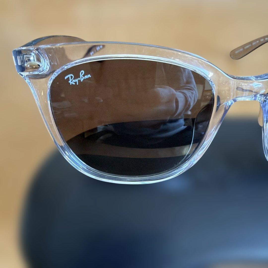 Ray-Ban クリアフレーム サングラス　レンズ グレー