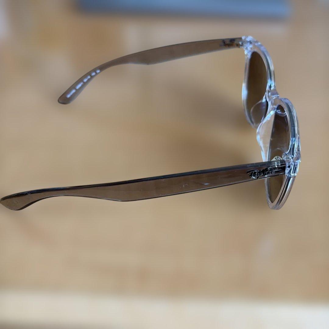 Ray-Ban クリアフレーム サングラス　レンズ グレー