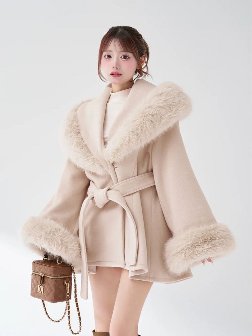 ウエストベルトプリンセスラインコート Darich