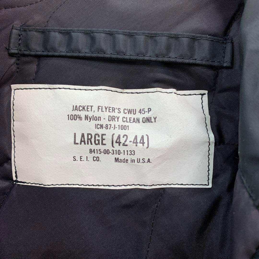 中古 CWU 45-P フライトジャケット S.E.I. CO. USA製