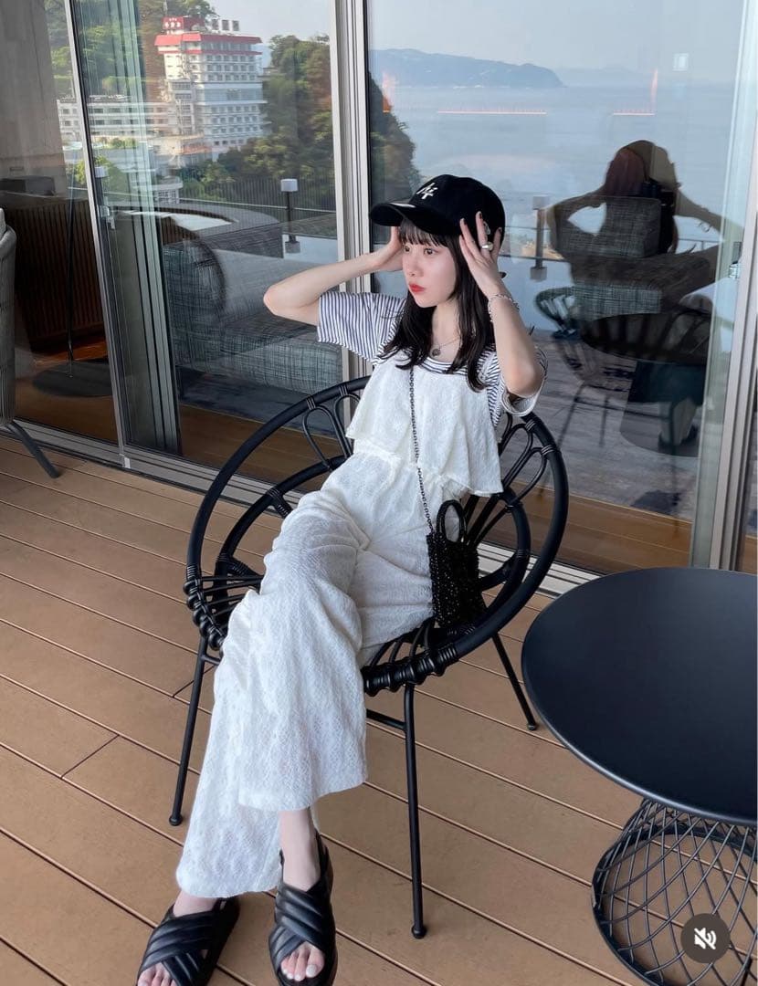 【緒都】hinari 総レースキャミロンパース