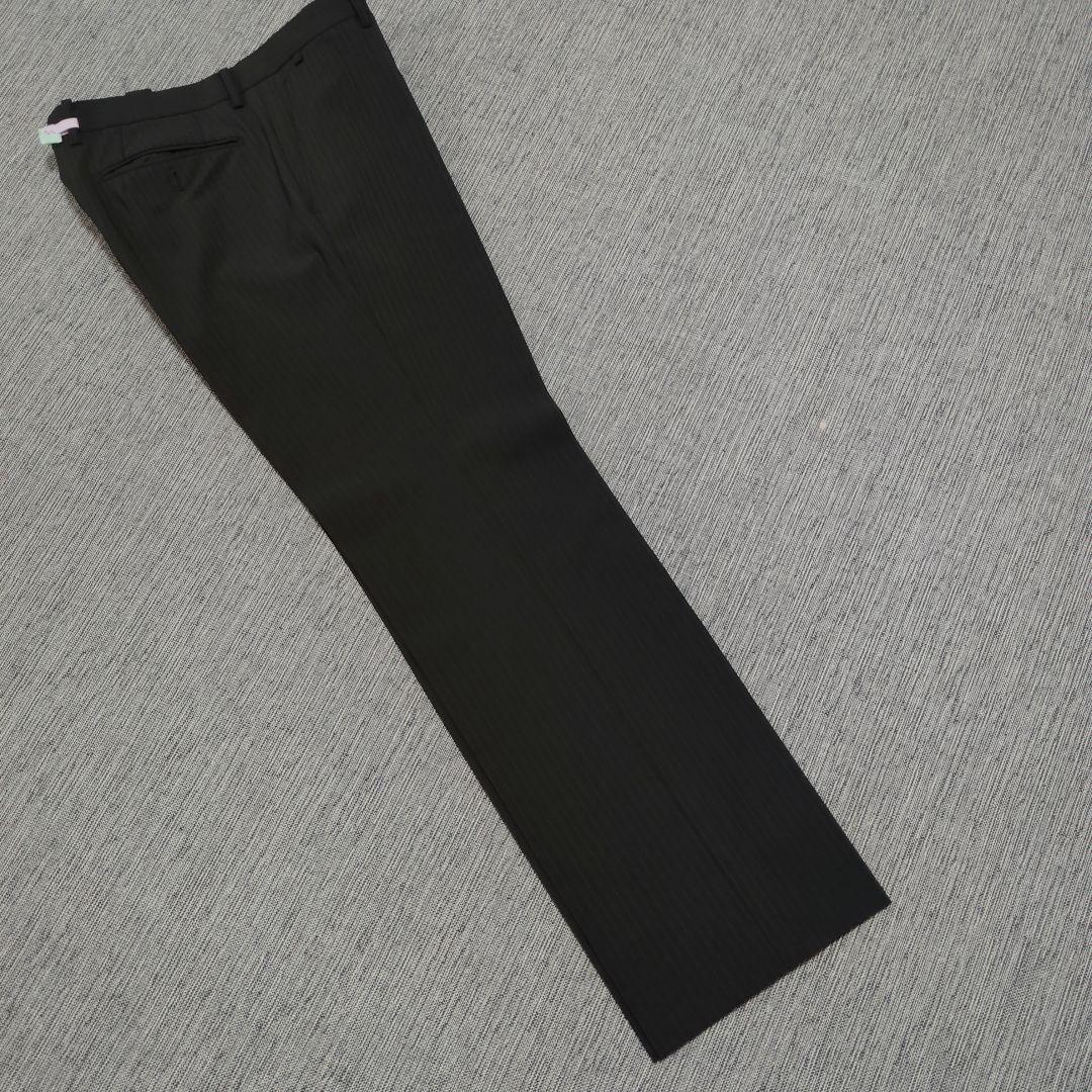 【美品】コムサメン　シングルストライプスーツセットアップ濃紺 サイズLL