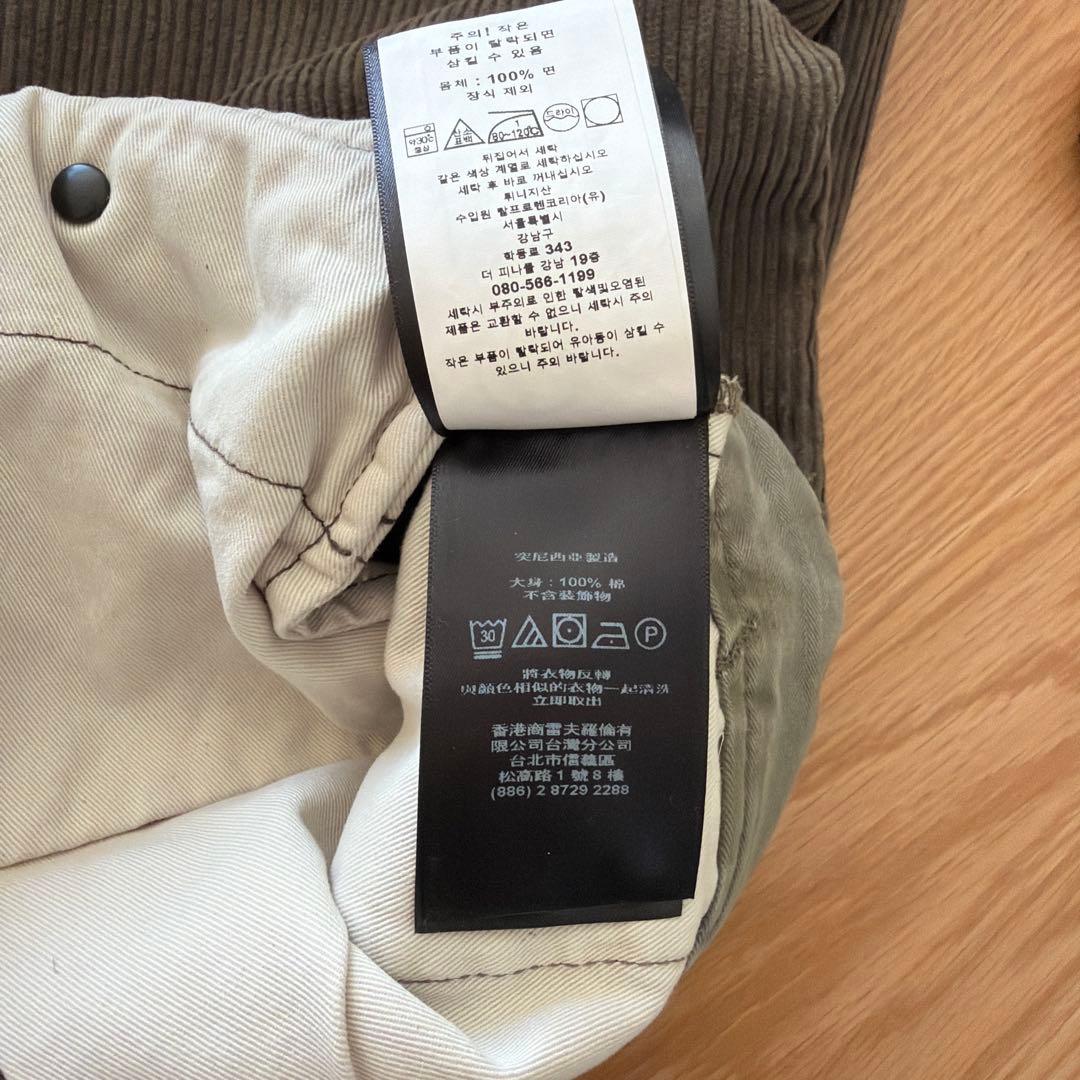 【美品】ＲＲＬプリーテッドコーデュロイパンツ サイズ　サイズ３４✖️３２