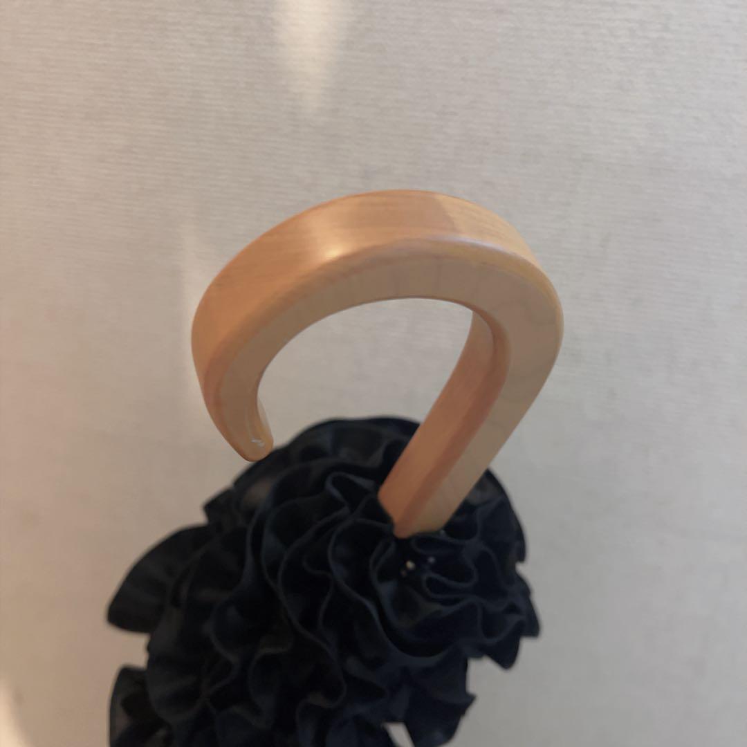 【最終値下げ】サンバリア 100⭐︎長傘Sサイズ フリル(ブラック)