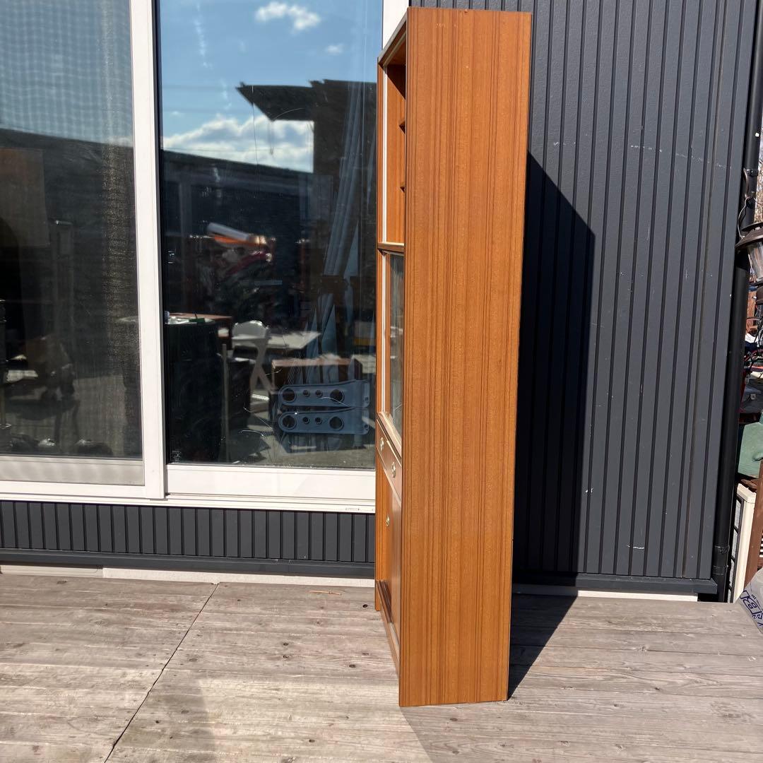 昭和レトロ 古家具 木製 食器棚 カップボード サイドボード 飾り棚