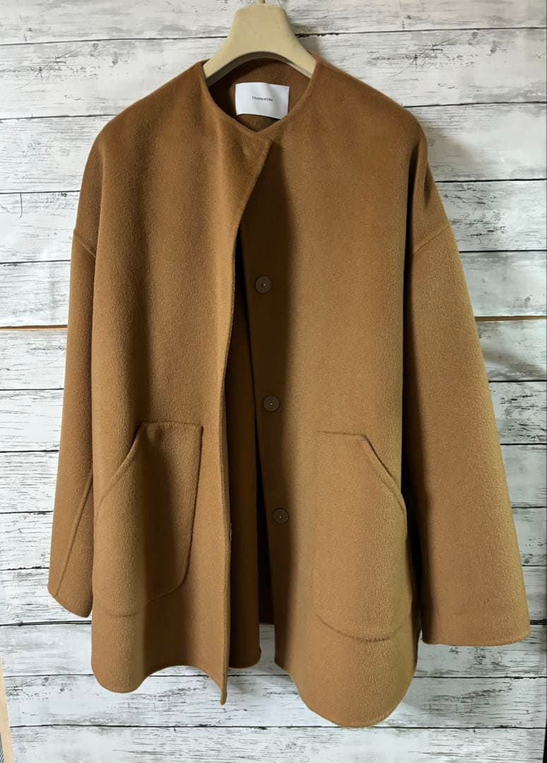 FRAMeWORK ハミルトンリバークルーネックコート