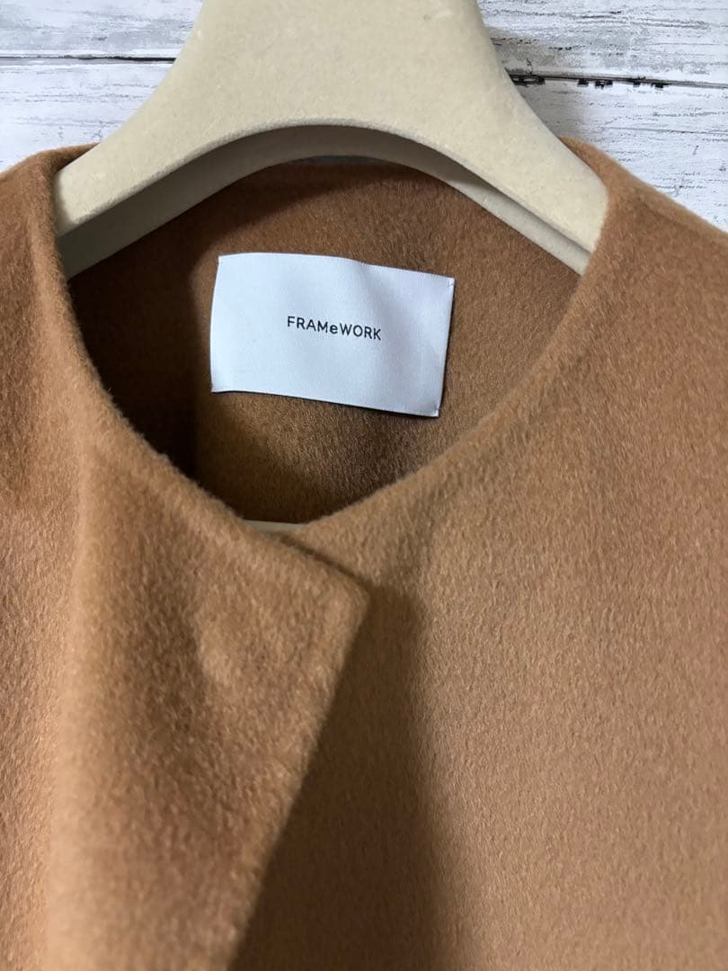 FRAMeWORK ハミルトンリバークルーネックコート