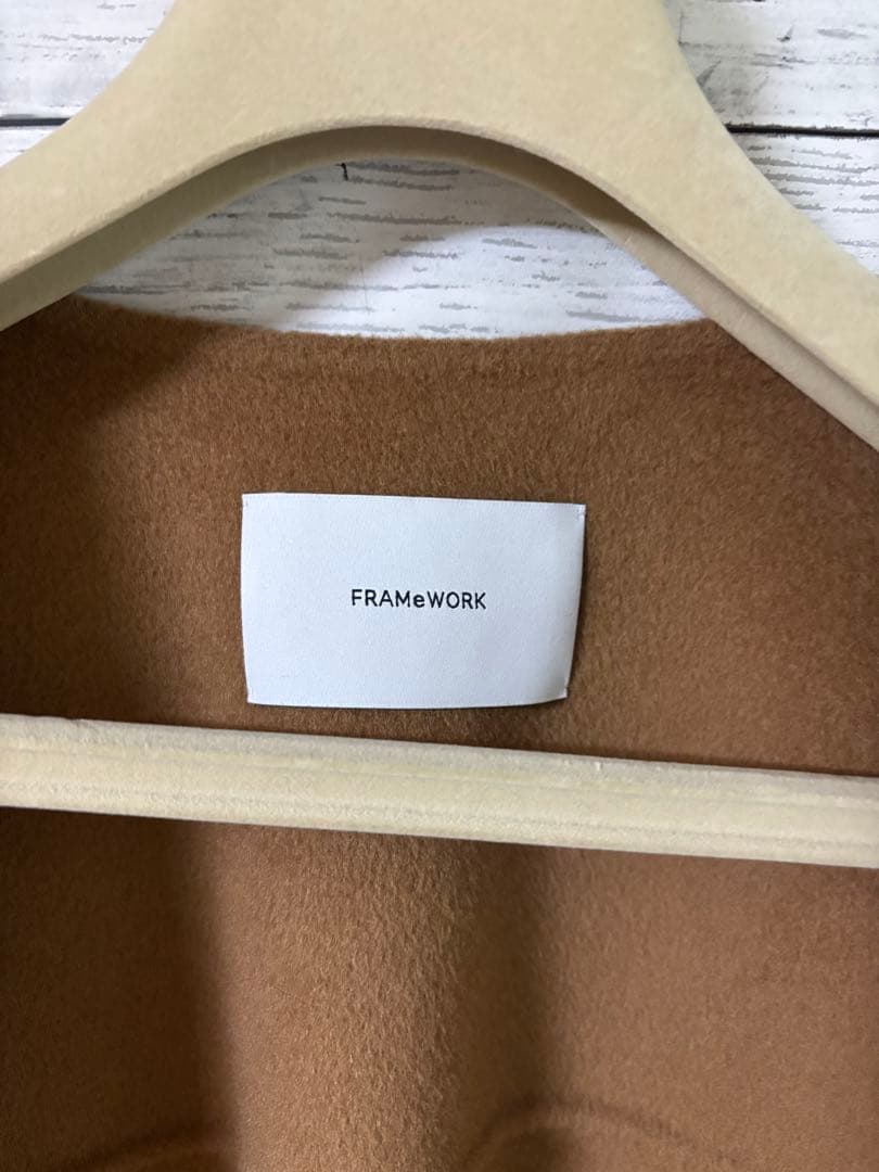 FRAMeWORK ハミルトンリバークルーネックコート