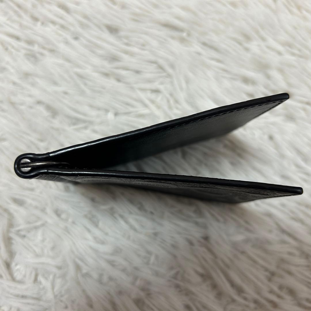 ⭐️極美品⭐️コーチ マネークリップ エンボス シグネチャー 二つ折り カードケース