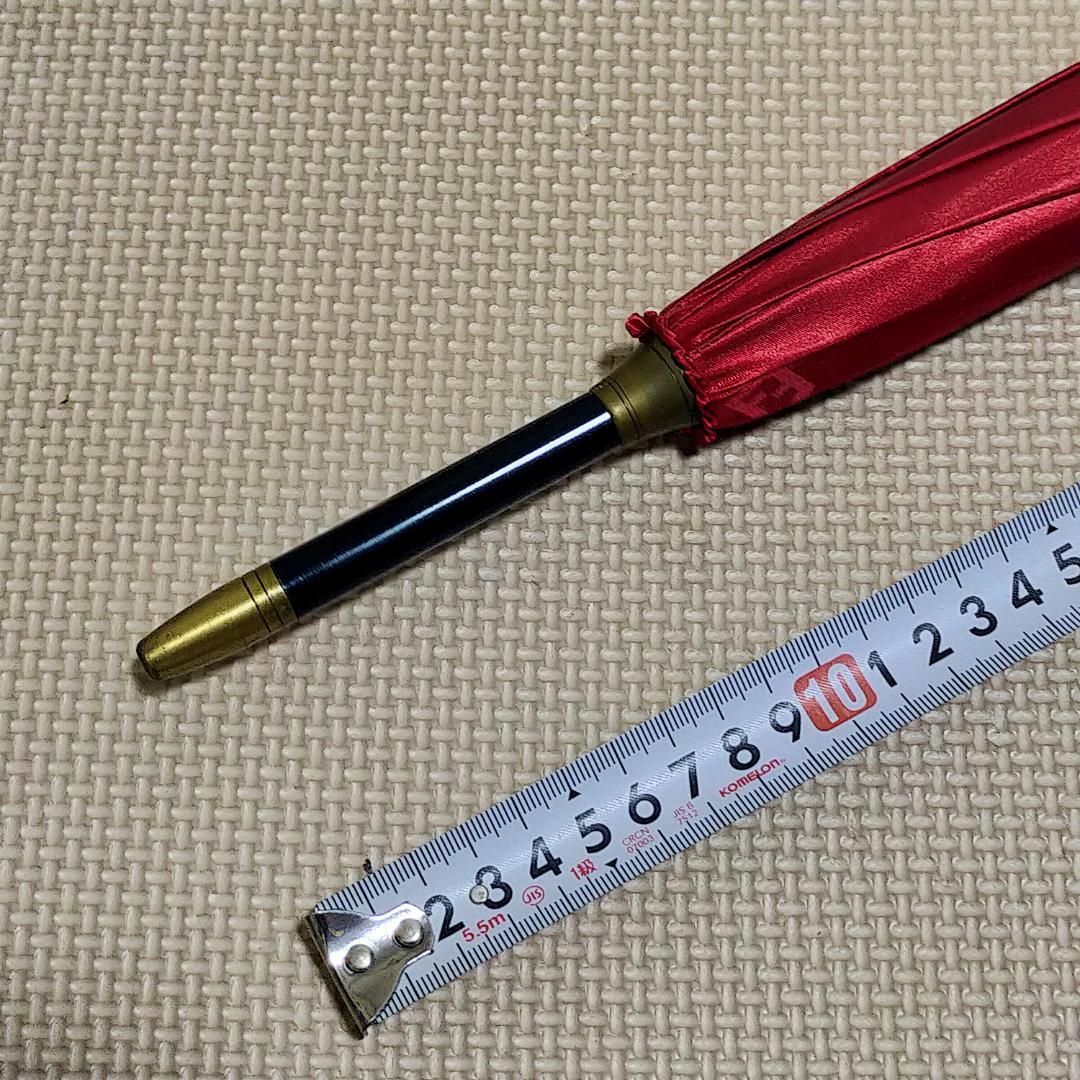 極美品 フェンディ 長傘 ズッカ柄 FF 雨傘 レッド 赤