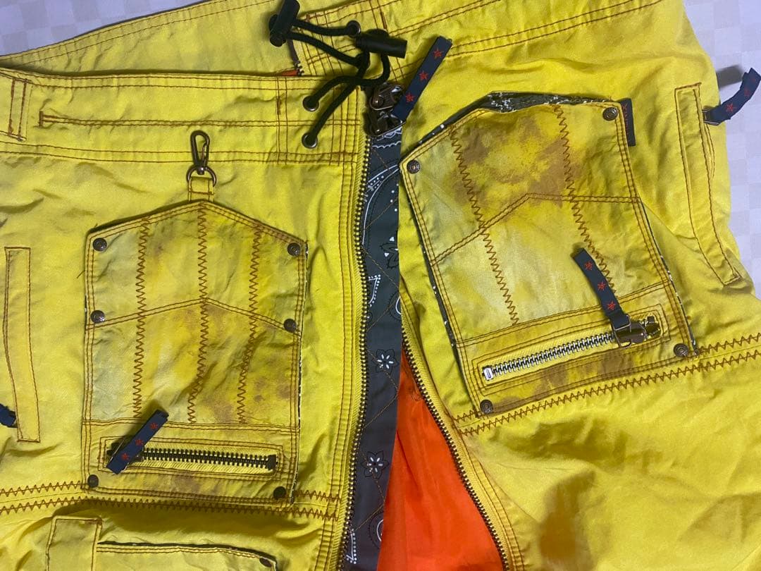 e568☆PHENIX スキーウェア 上下セットMサイズ イエロー