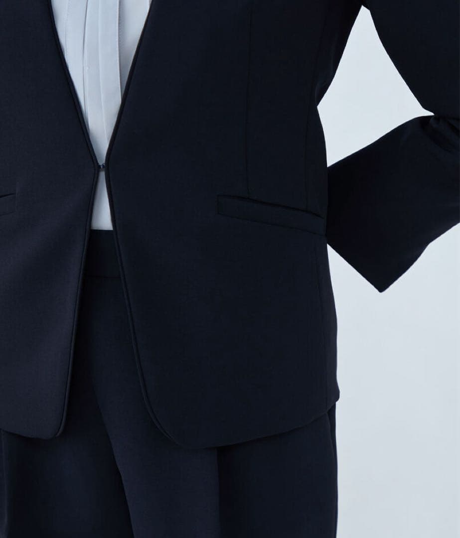 美品　Ballsey ドライダブルクロス ノーカラージャケット　卒入学式　現行品