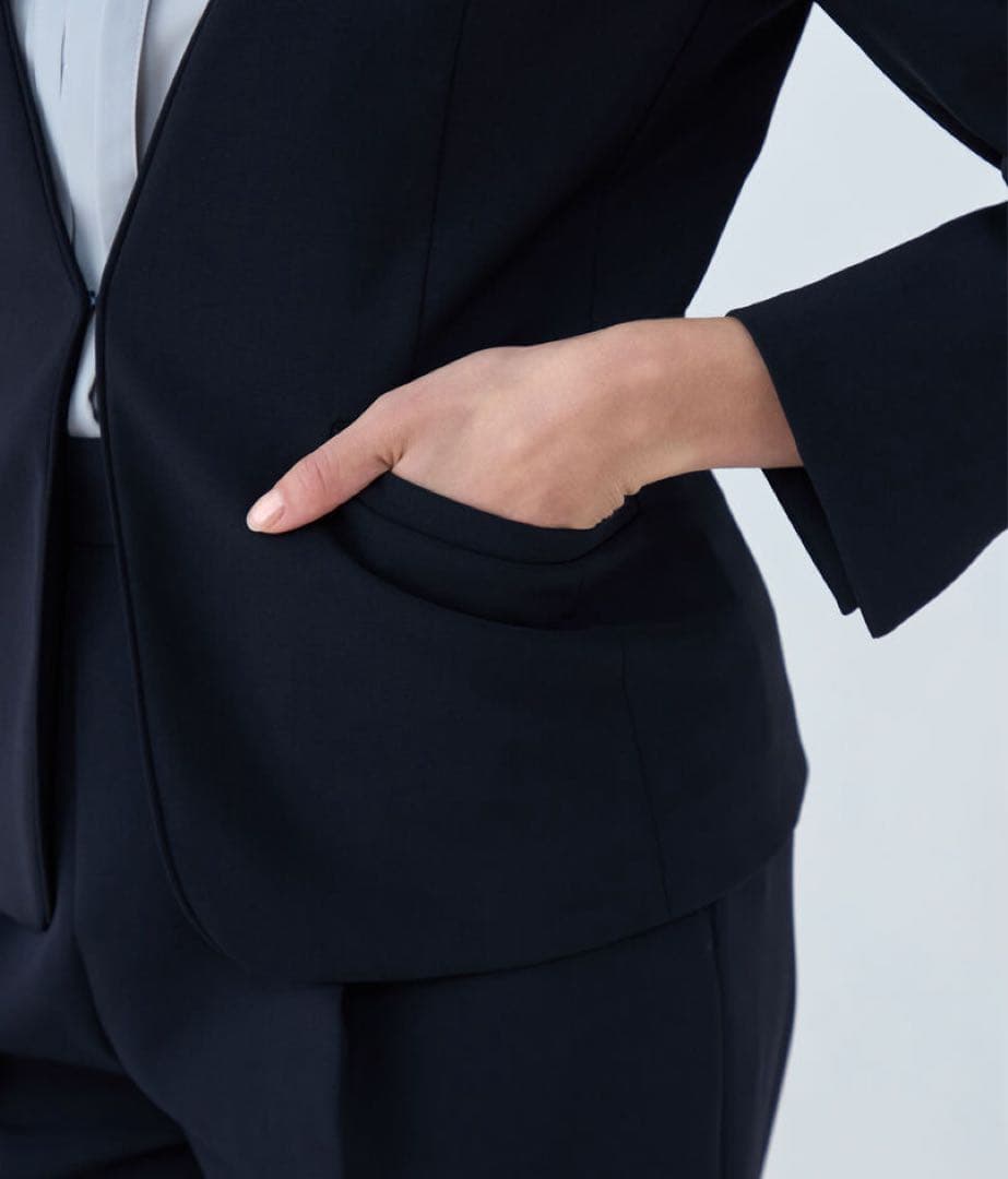 美品　Ballsey ドライダブルクロス ノーカラージャケット　卒入学式　現行品