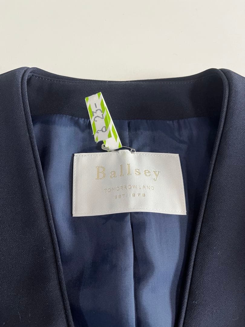 美品　Ballsey ドライダブルクロス ノーカラージャケット　卒入学式　現行品