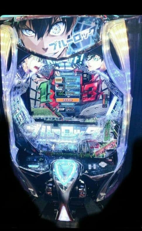 パチンコ実機 ブルーロック スマパチユニット付⑲