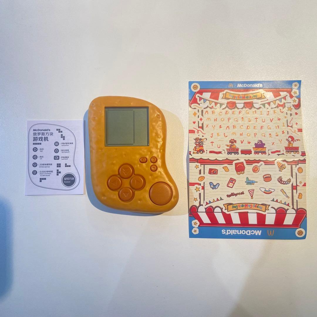 McDonald チキンナゲット型 テトリス専用ゲーム機