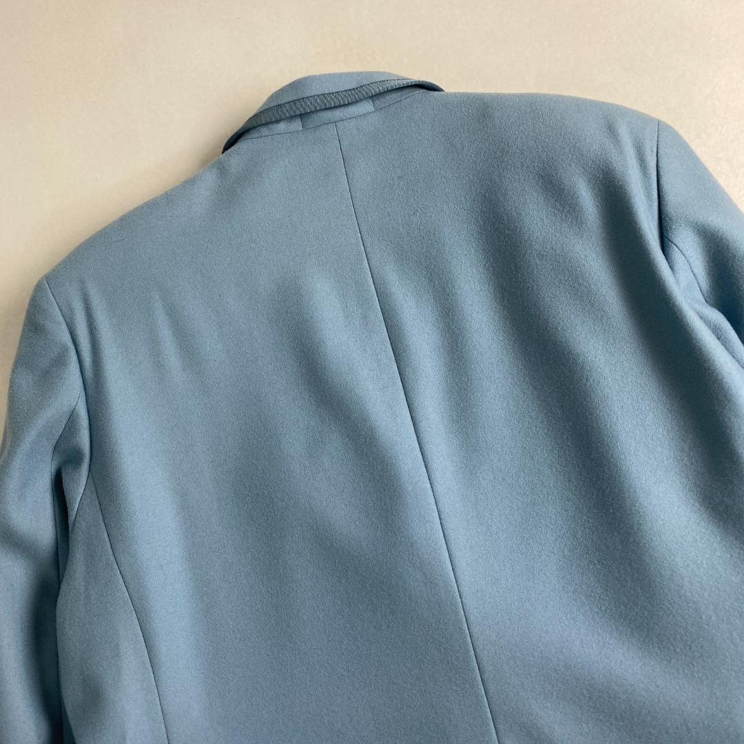 バーバリーズ テーラードジャケット BURBERRY ブレザー 金ボタン 水色