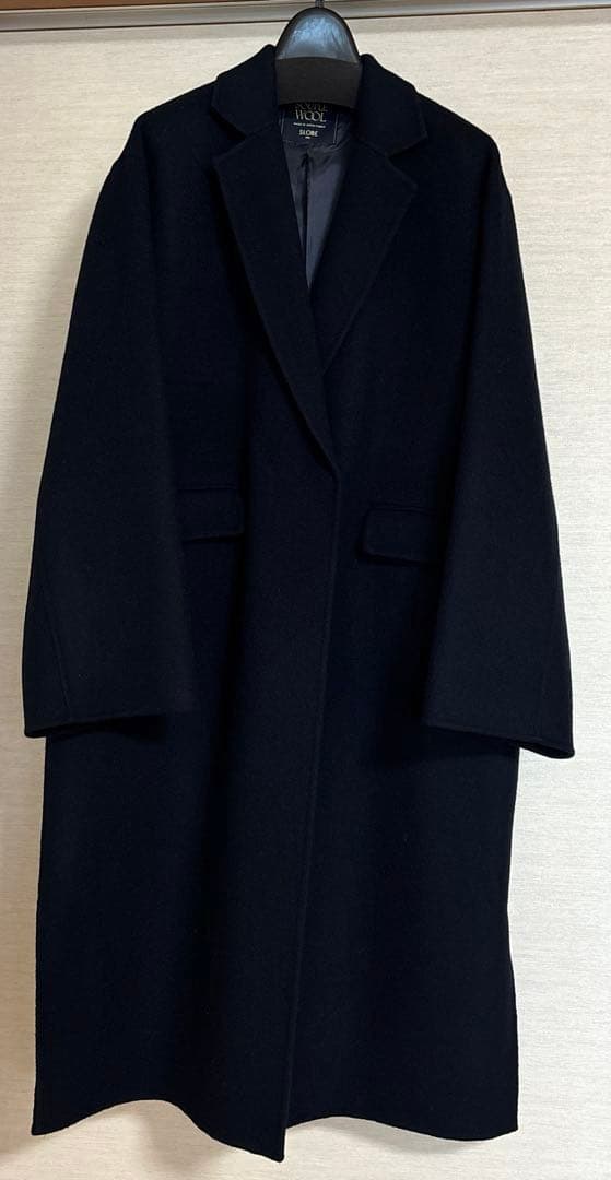 【新品未使用】SLOBE IENA ダブルフェイスチェスターコート36 ネイビー