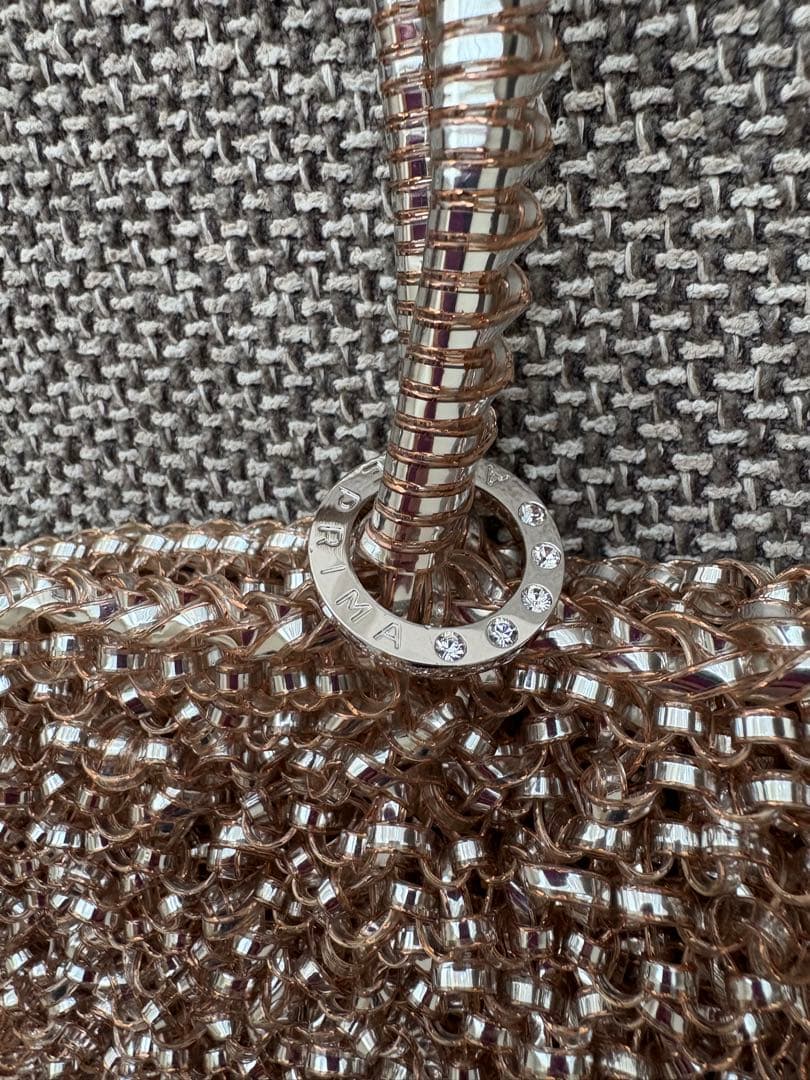 アンテプリマ ワイヤーバッグシルバーゴールド