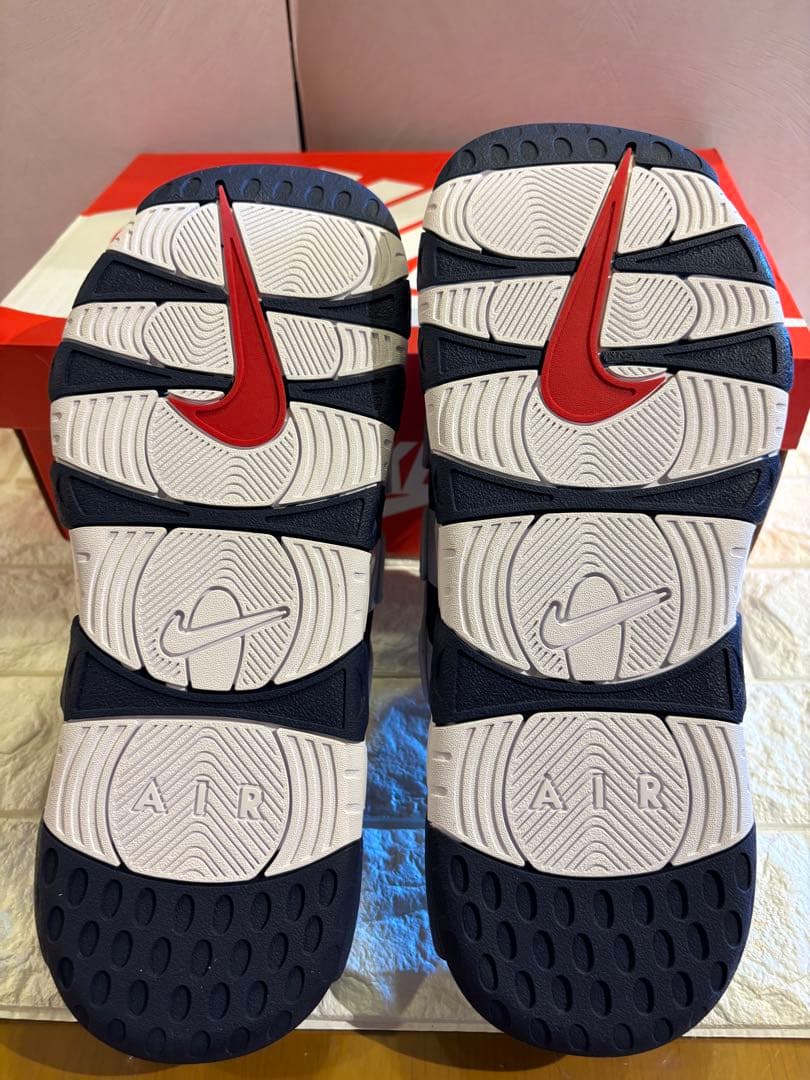 #新品未使用Nike AIR MOREアップテンポスポーツサンダル ネイビー30