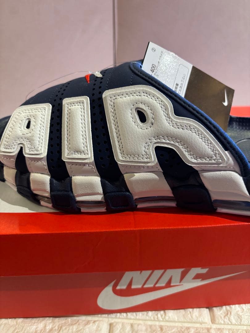 #新品未使用Nike AIR MOREアップテンポスポーツサンダル ネイビー30