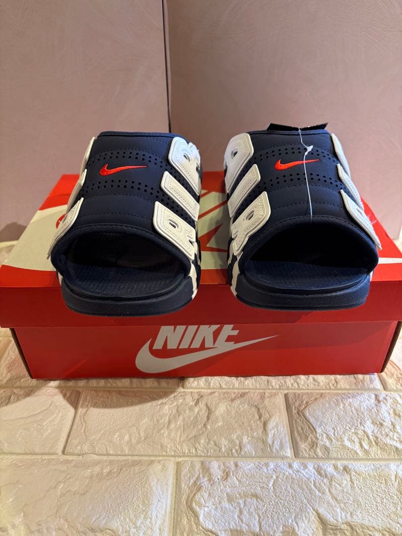 #新品未使用Nike AIR MOREアップテンポスポーツサンダル ネイビー30