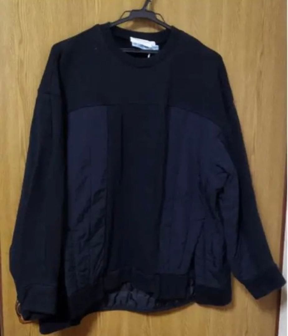 nagonstans ナゴンスタンス スウェット キルティングコンビプルオーバー