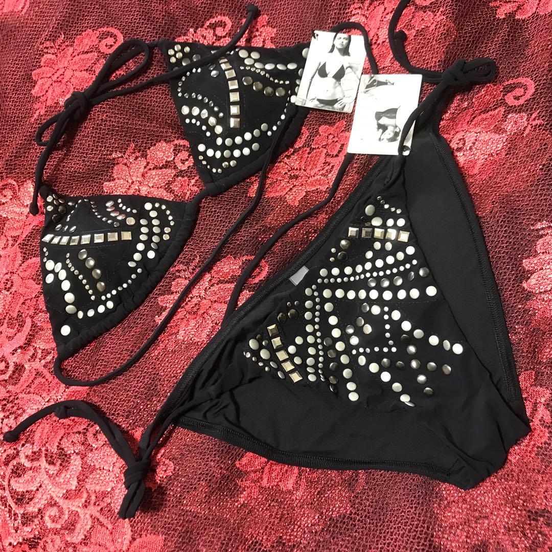 #0347VictoriasSecret新品未使用トライアングルタイサイドビキニ