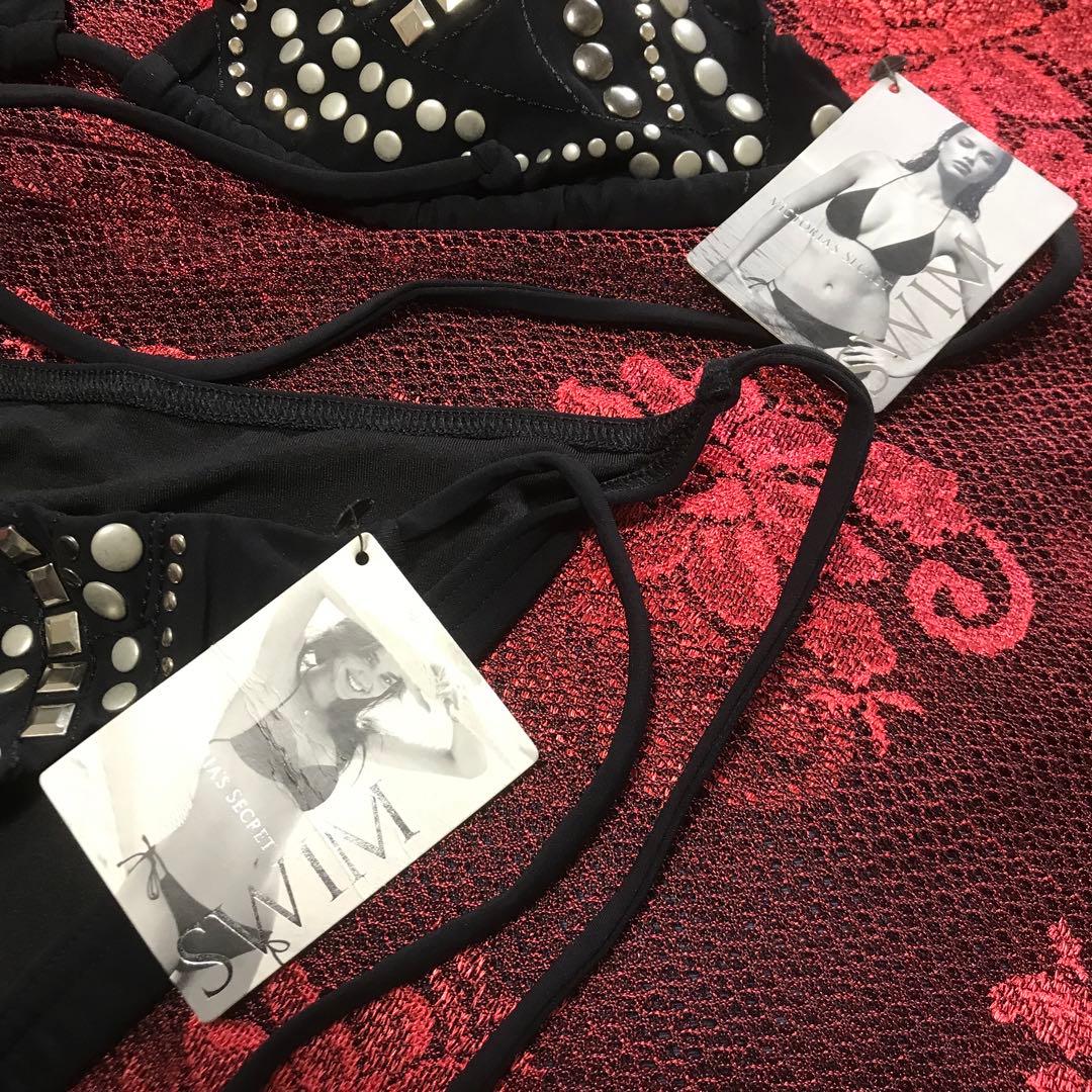 #0347VictoriasSecret新品未使用トライアングルタイサイドビキニ