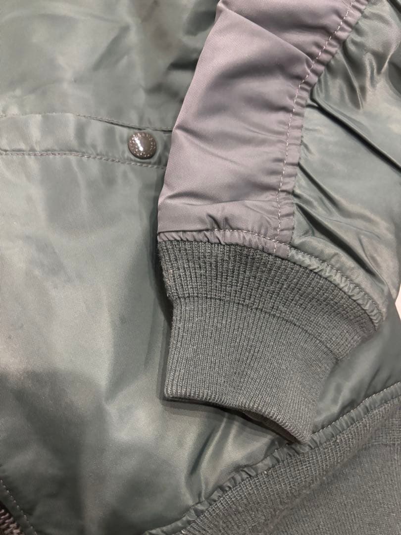【美品】BEAMS MA-1 フライトジャケット オリーブグリーン　ビームス
