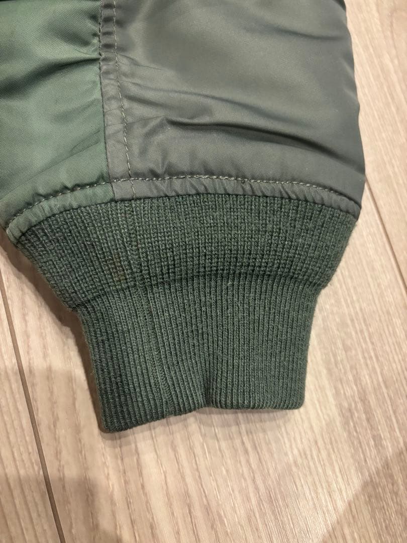 【美品】BEAMS MA-1 フライトジャケット オリーブグリーン　ビームス
