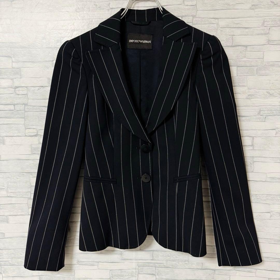 【美品】イタリア製 EMPORIO ARMANI ストライプジャケット