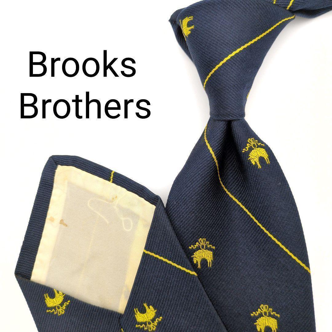 ブルックスブラザーズ ネクタイ ネイビー ゴールデンフリース ストライプ 高級
