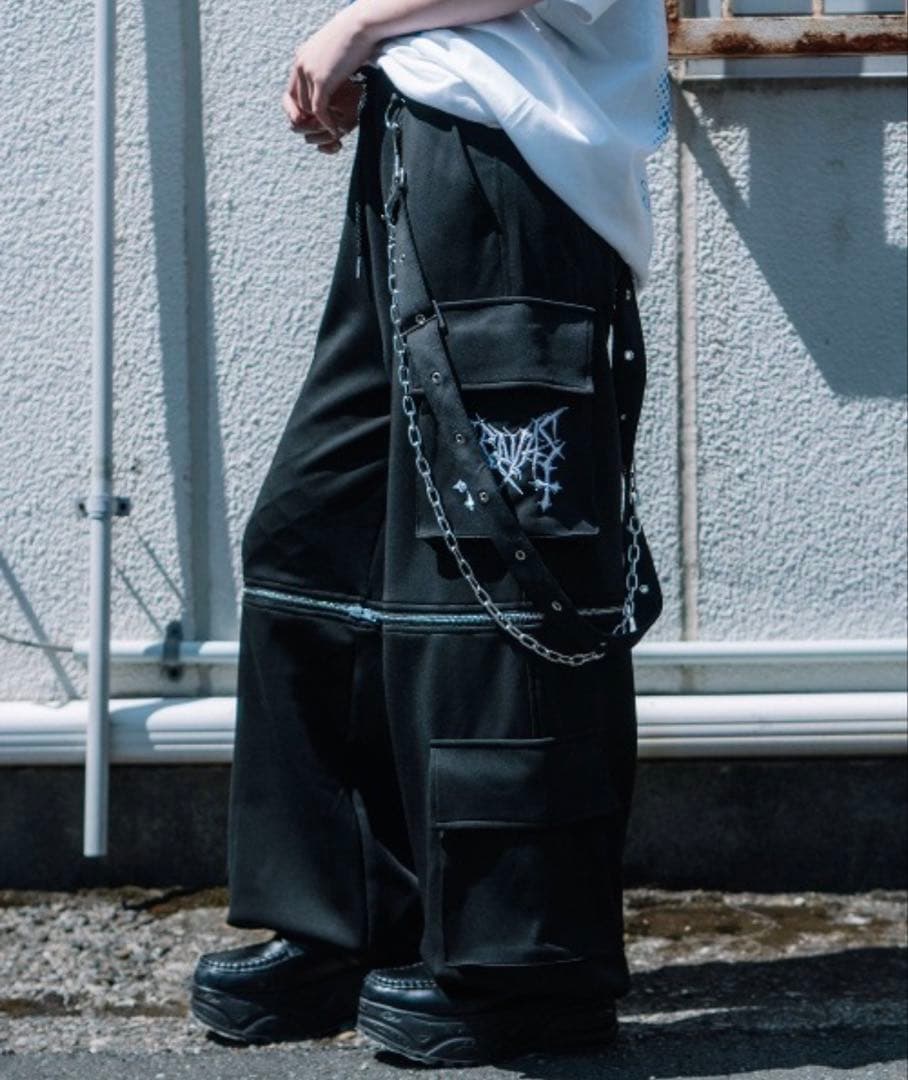 TRAVAS TOKYO/トラバストーキョーサスペンダー付き2WAYカーゴパンツ