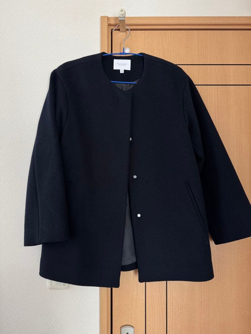 Beauty&youth/ノーカラーコート/Sサイズ/美品